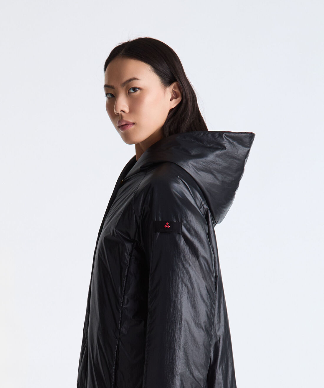 BLACK Twin Jacket with Contrasting Fabrics for Women | Peuterey