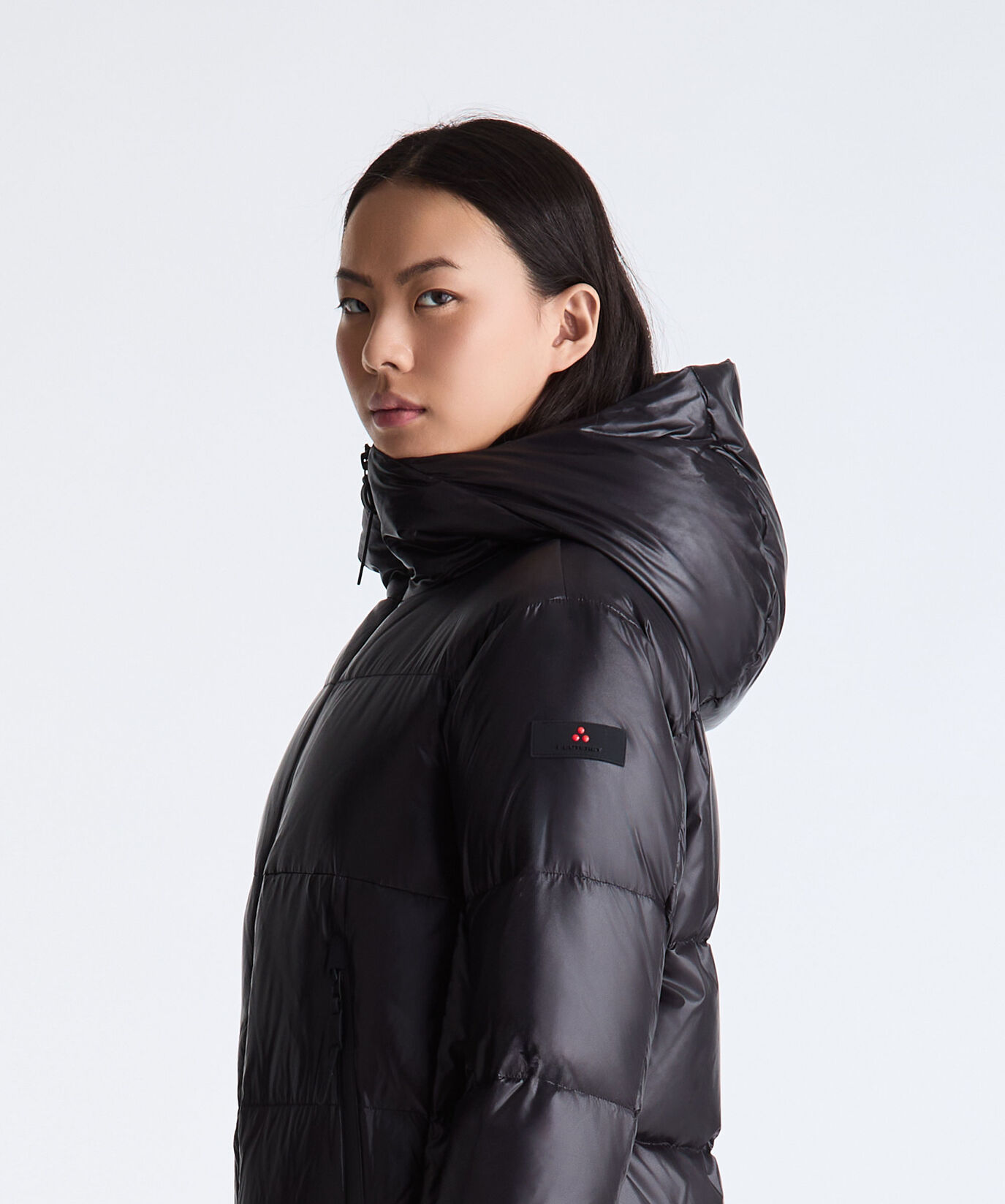 Lange Daunenjacke aus gl&auml;nzendem Nylon  Peuterey - large