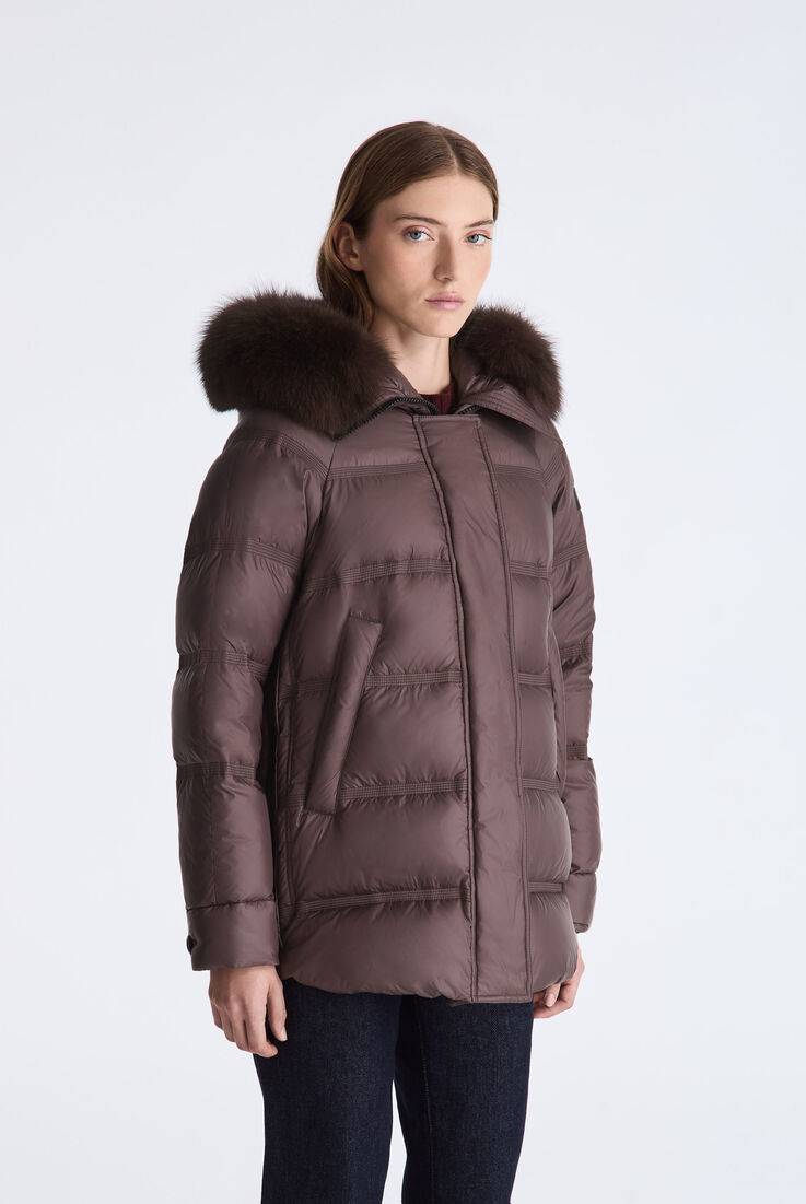 Puffer Jacket with Fur Edging  Peuterey - medium