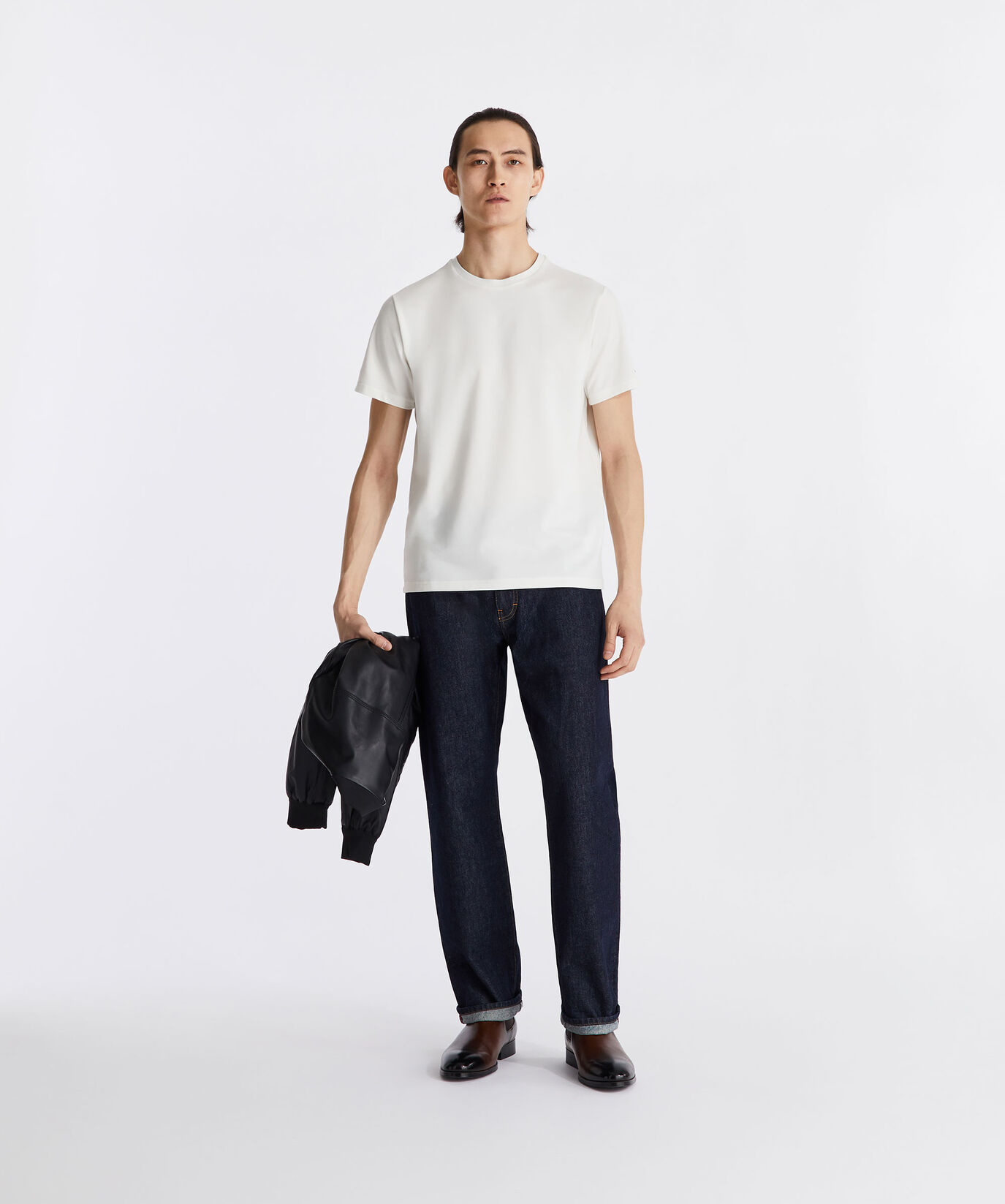 Stretch cotton and silk pique t-shirt  Peuterey - large image number 0