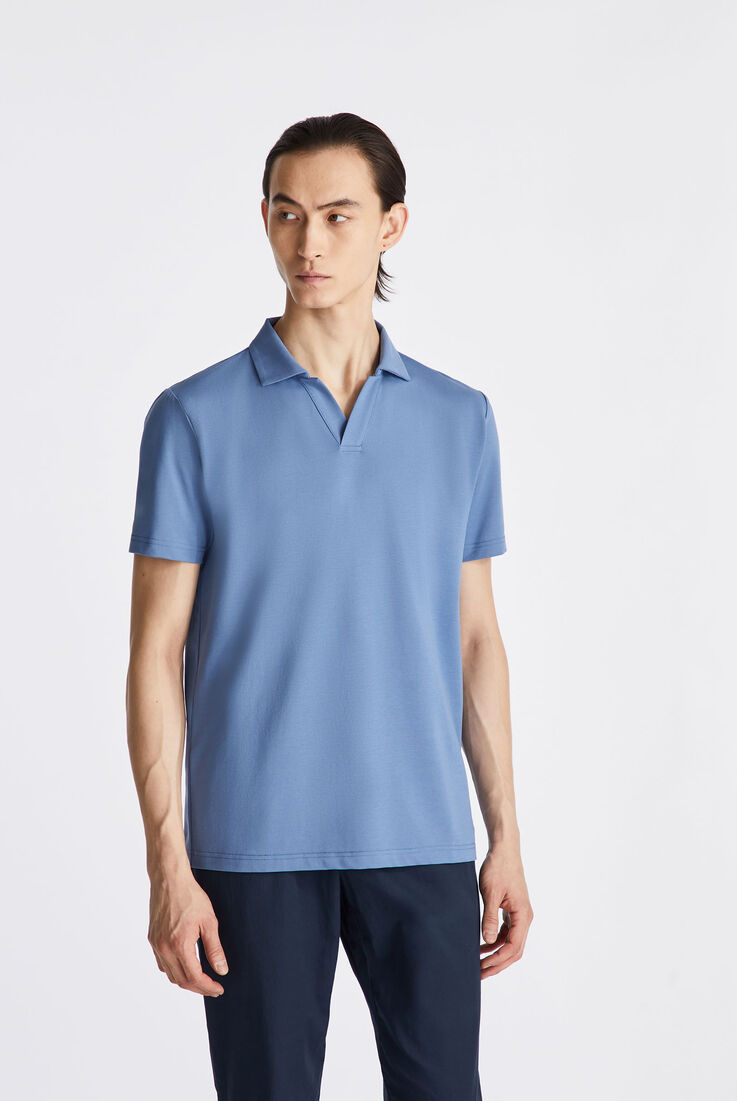 Polo en tricot de coton, au point piqu&eacute;  Peuterey - medium