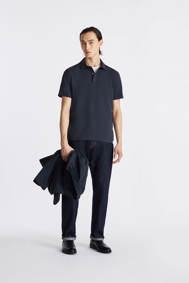 Stretch cotton jersey polo shirt  Peuterey - medium