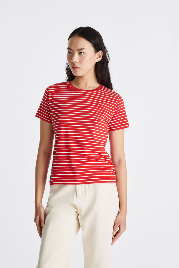T-shirt a righe in cotone  Peuterey - medium