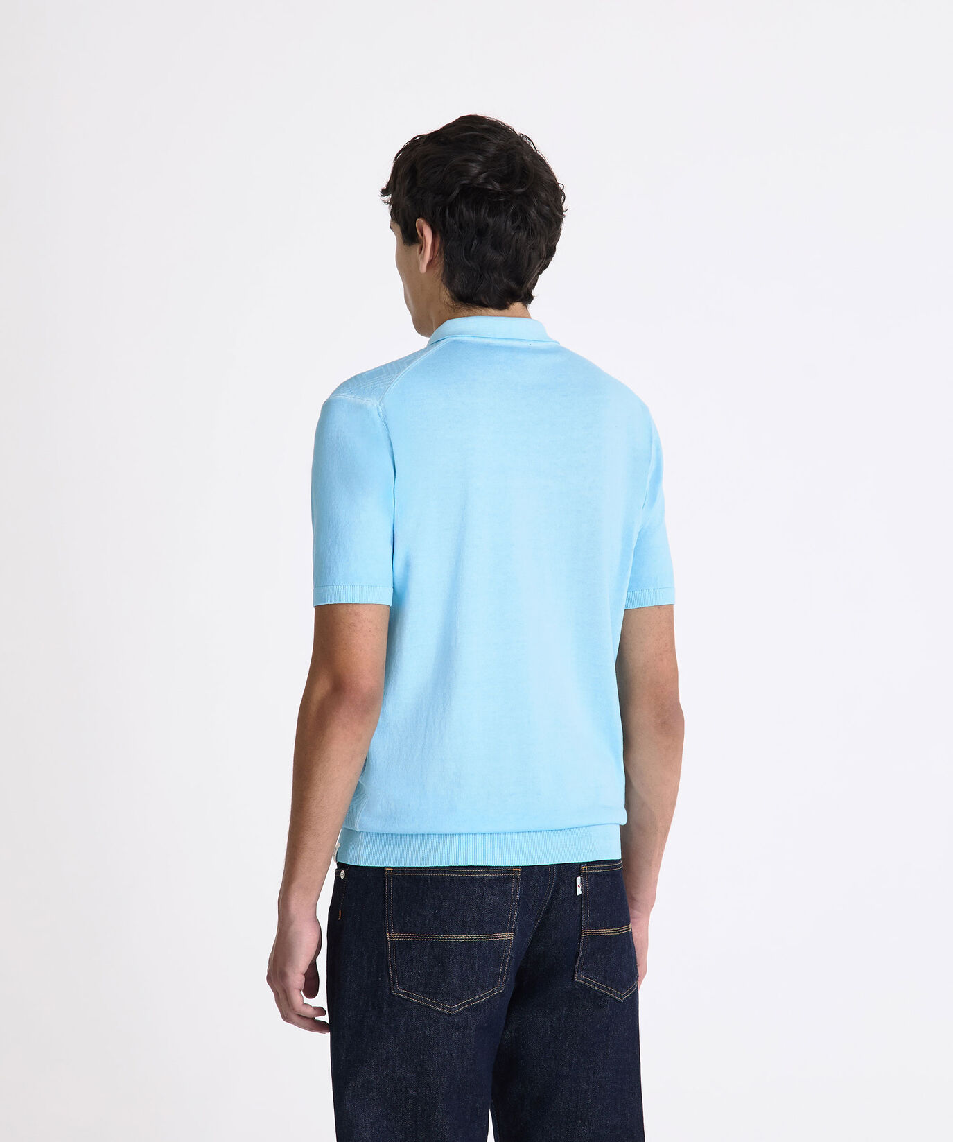 Poloshirt aus st&uuml;ckgef&auml;rbtem Baumwolltrikot  Peuterey - large image number 3