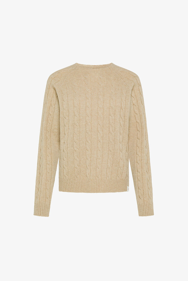 Wool Cable Knit Sweater  Peuterey - still-fondo-neutro