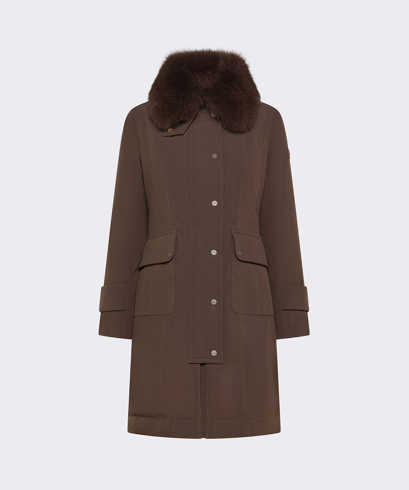 Chaqueta larga con pelo de zorro  Peuterey - large