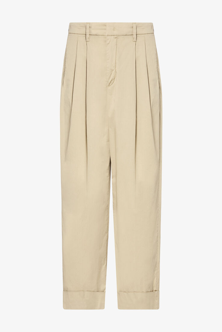 High-waisted cotton poplin trousers  Peuterey - still-fondo-neutro