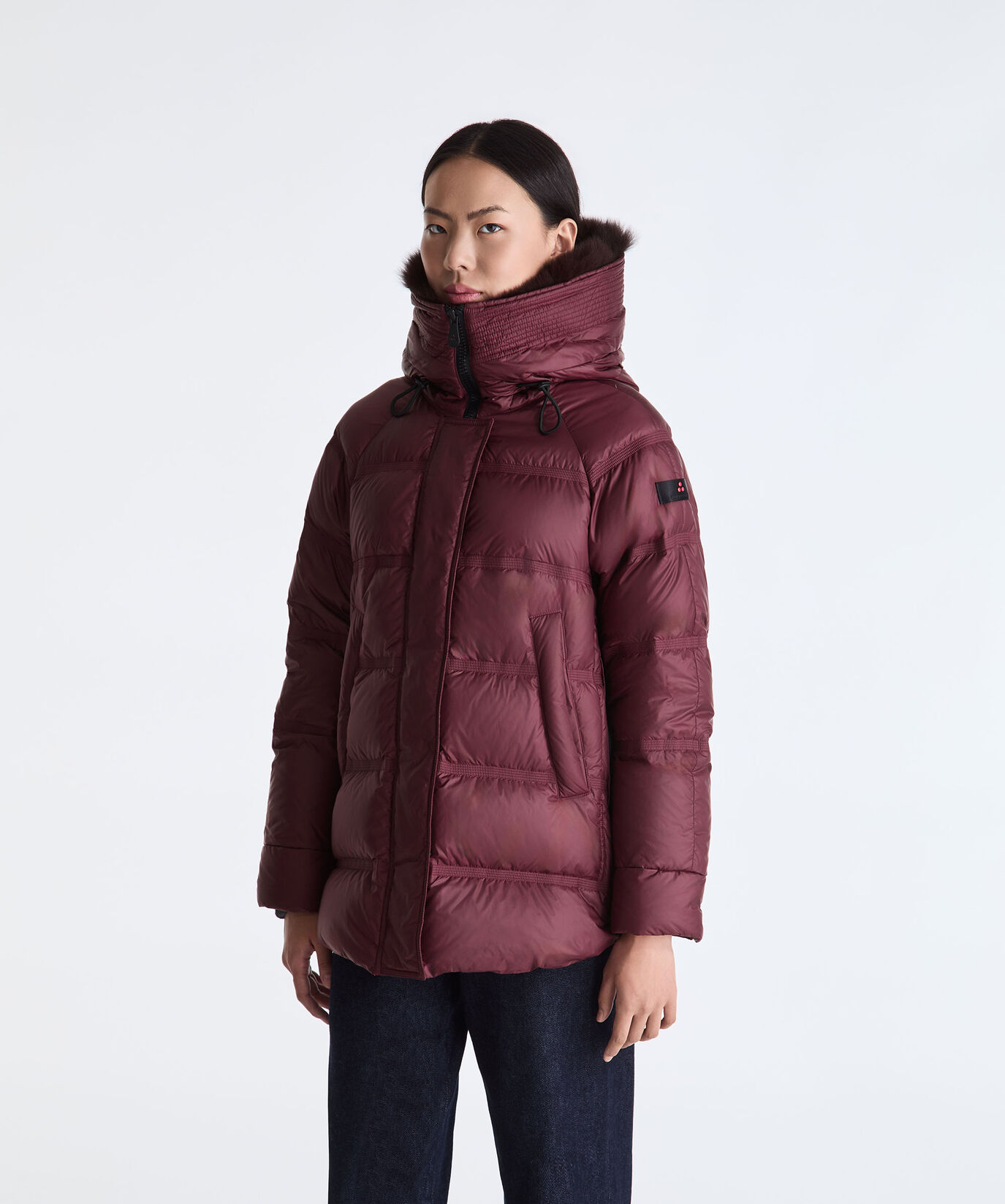 Puffer Jacket with Fur Edging  Peuterey - large image number 1