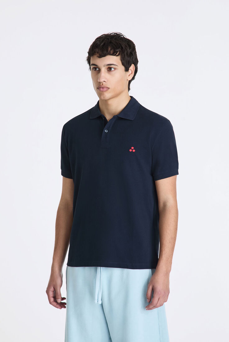 Cotton pique polo shirt with embroidered logo  Peuterey - medium