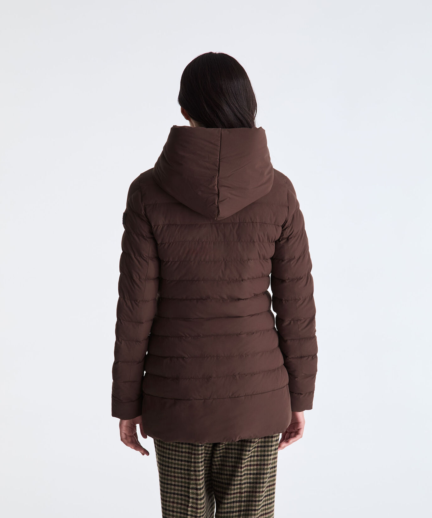 Wattierte Jacke mit schmalen Steppkan&auml;len und Kapuze  Peuterey - large