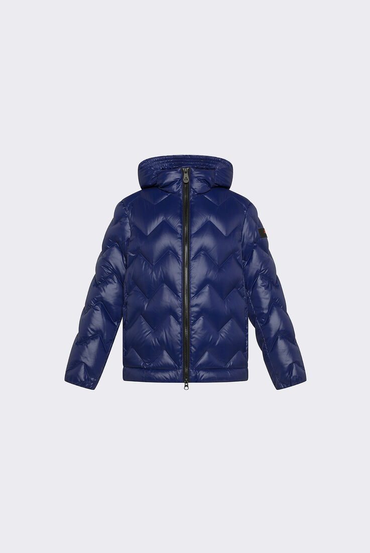 Piumino con trapunta geometrica e cappuccio  Peuterey - medium