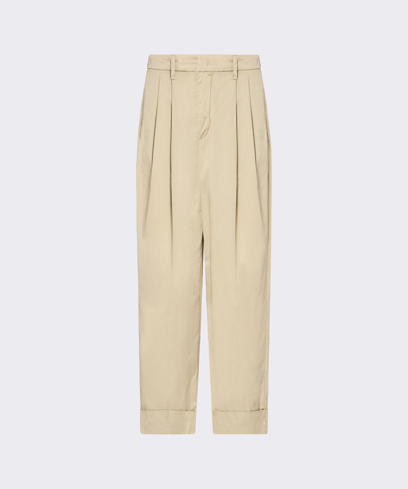High-waisted cotton poplin trousers  Peuterey - large