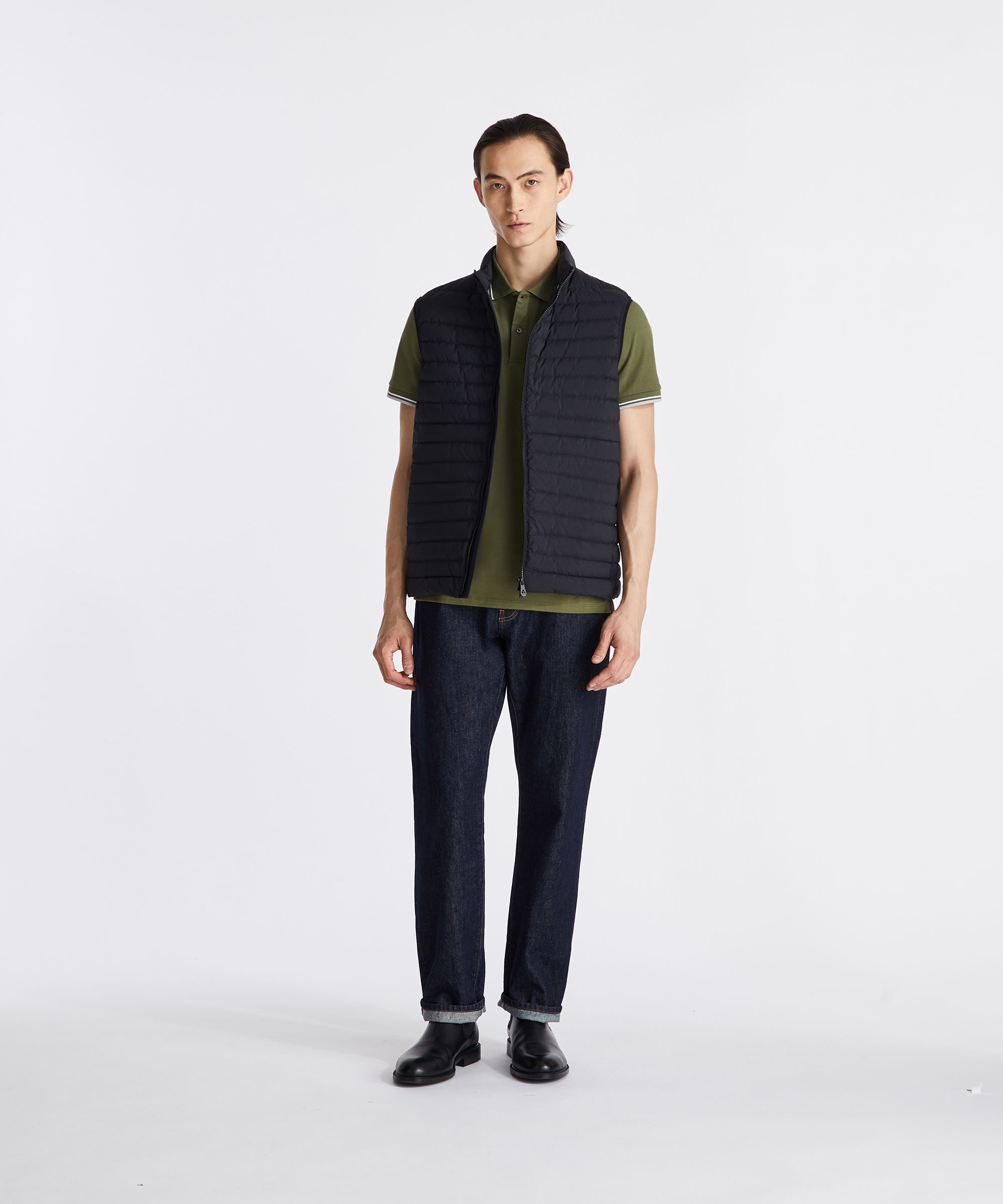 Gilet superleggero e semilucido, NERO, Taglia: XXL
