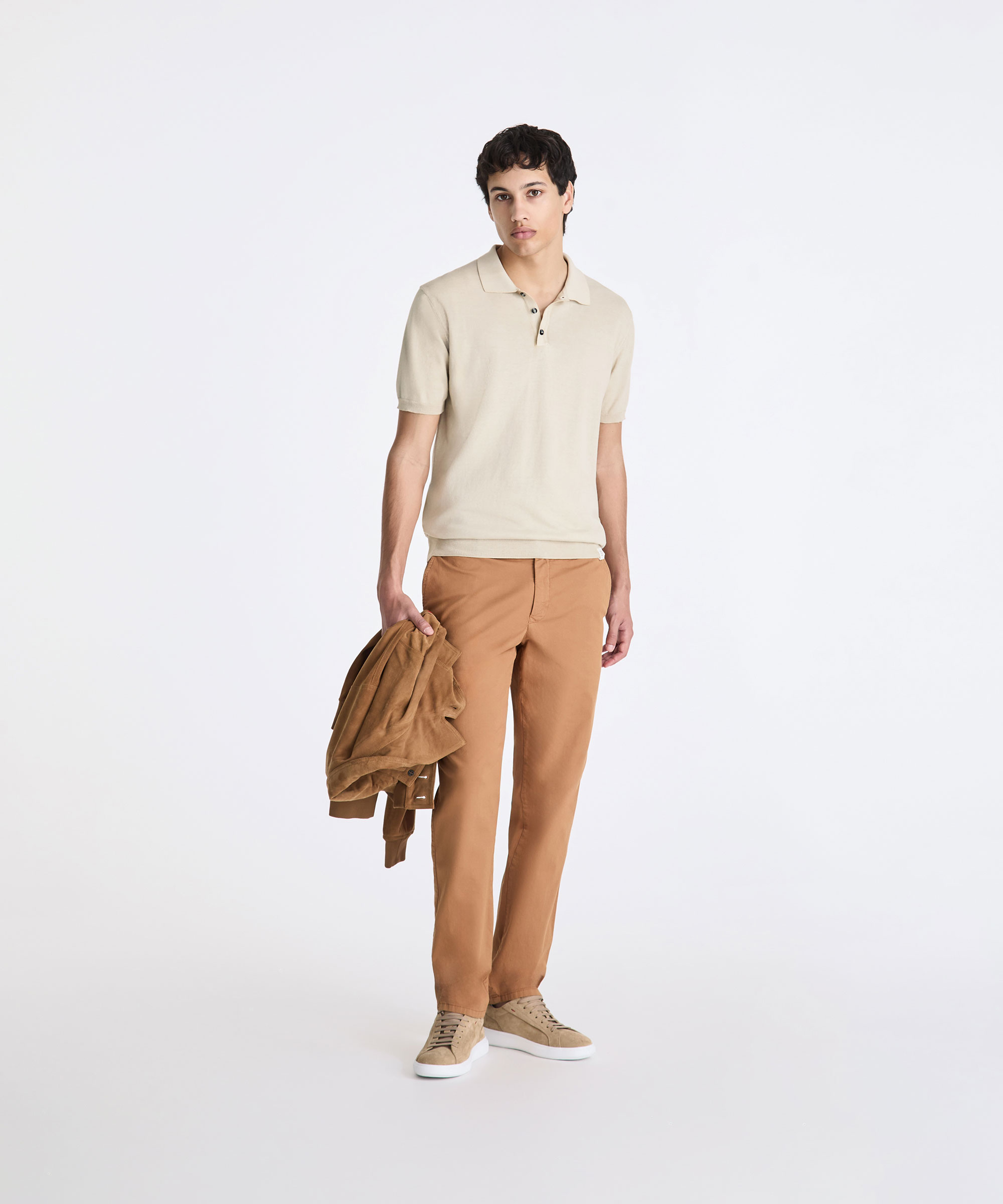 Polo in tricot di cotone crepe, GRIGIO SILICE, Taglia: XXL